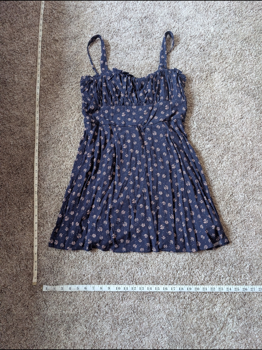 Women’s Navy Floral Sleeveless Dress